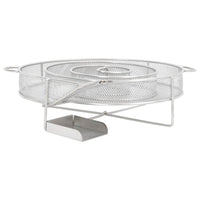 vidaXL Gerador de fumo frio redondo 19,5 cm aço inoxidável