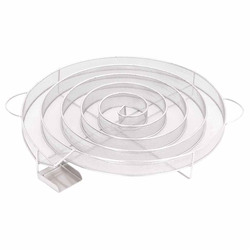 vidaXL Gerador de fumo frio redondo 19,5 cm aço inoxidável