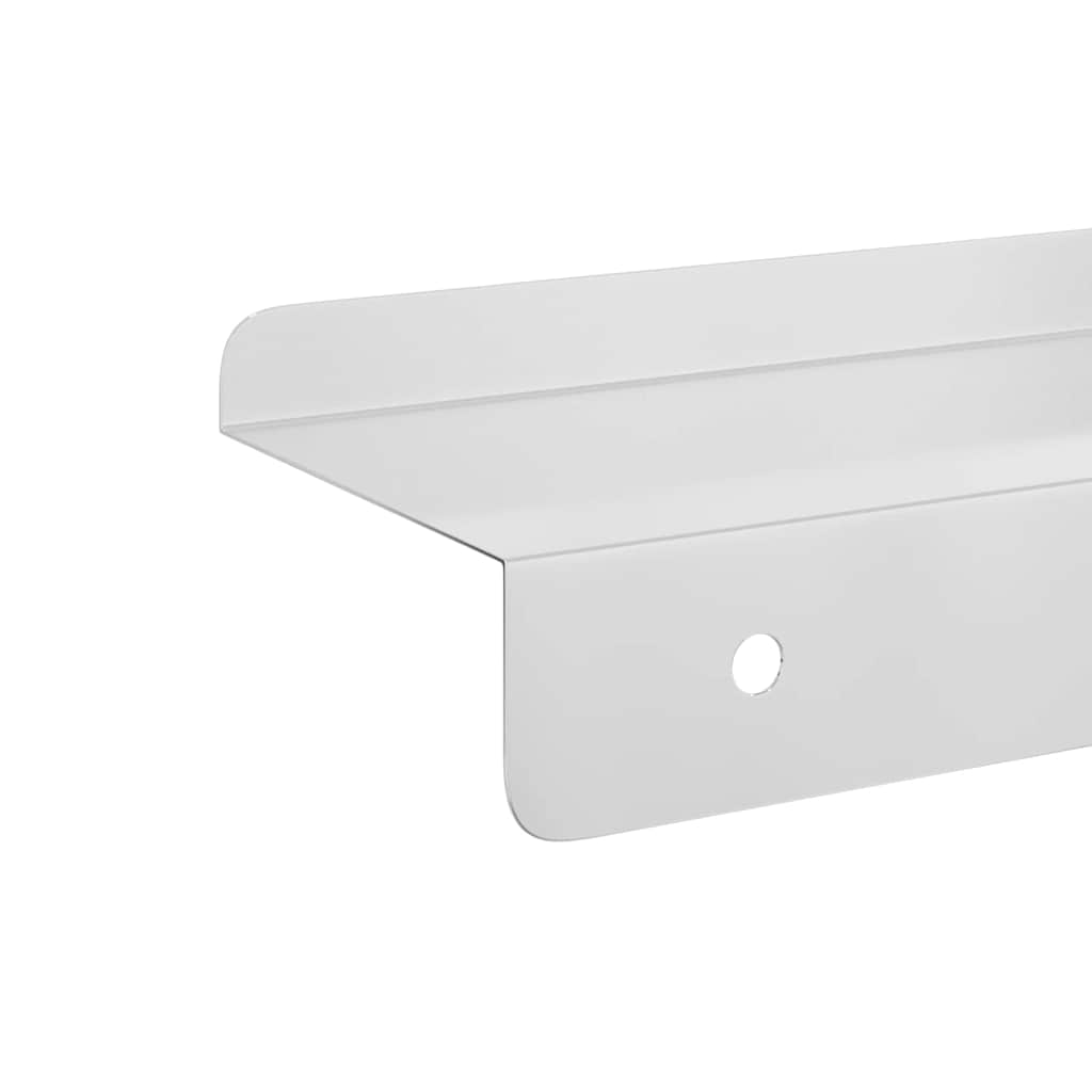 vidaXL Prateleiras de parede 3 pcs aço inoxidável prateado