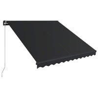 vidaXL Toldo retrátil manual c/ LED 300x250 cm antracite