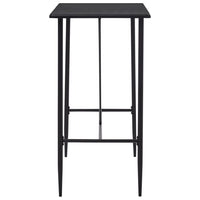 vidaXL 5 pcs conjunto de bar tecido cinzento-escuro