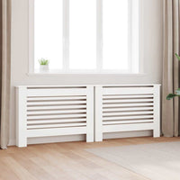 vidaXL Cobertura de radiador 112x19x81,5 cm MDF branco