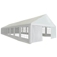 vidaXL Tenda para festas PE 6x16 m branco