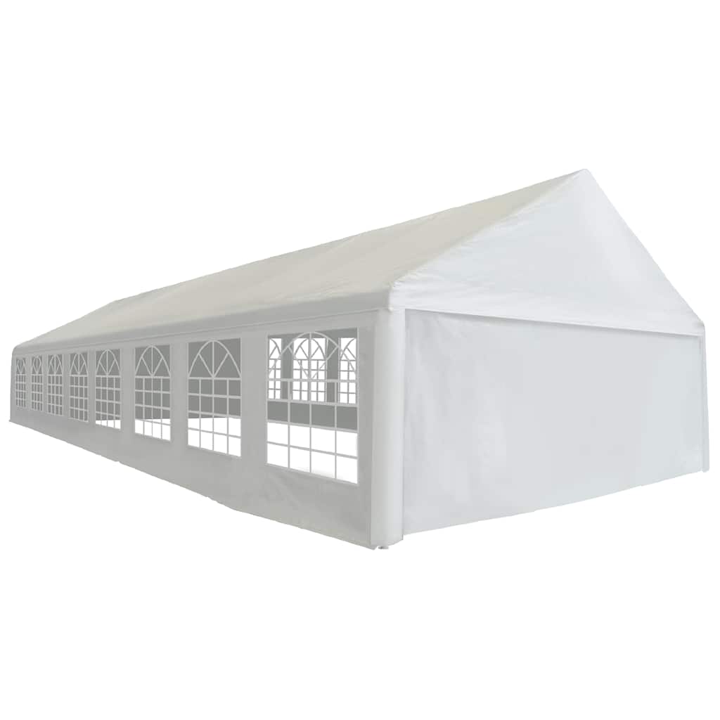 vidaXL Tenda para festas PE 6x16 m branco