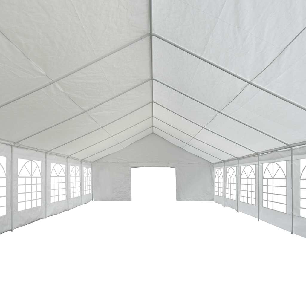 vidaXL Tenda para festas PE 6x16 m branco