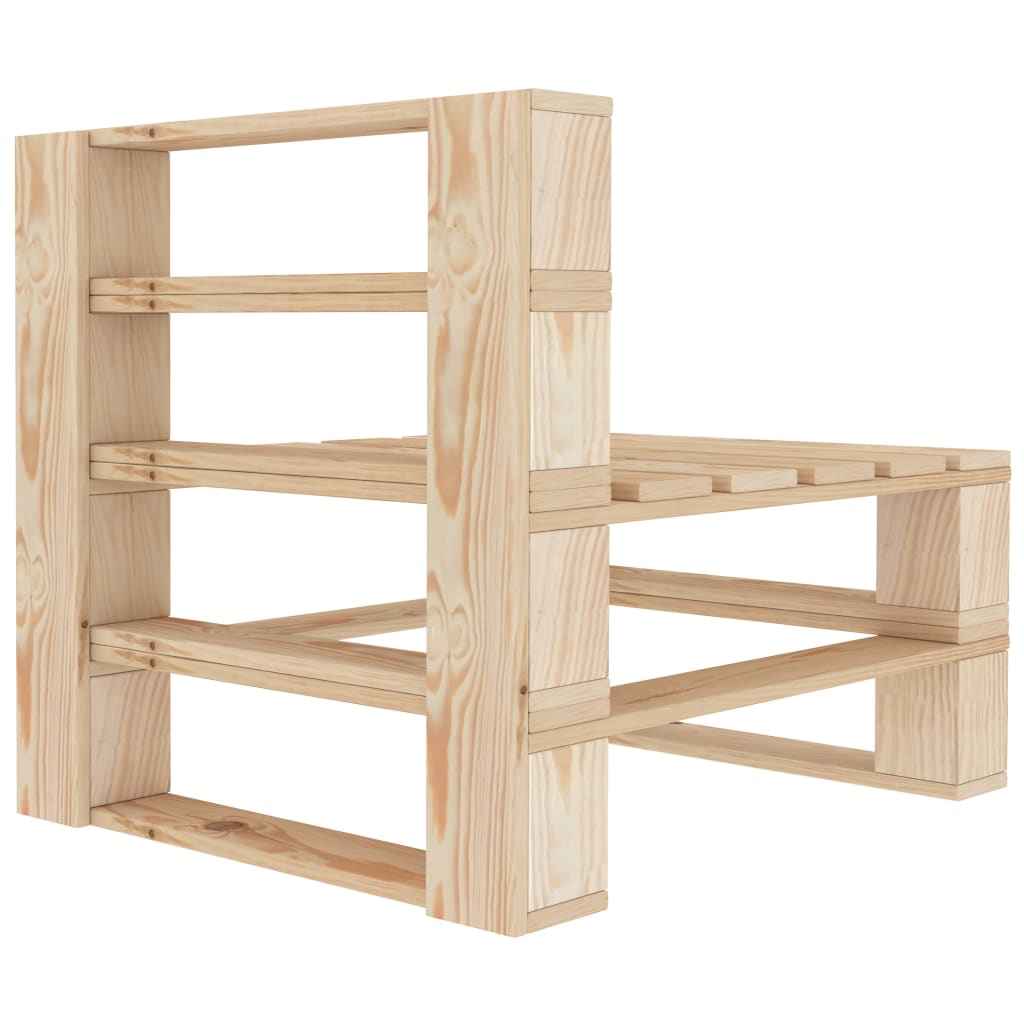 vidaXL 6 pcs conjunto lounge de jardim paletes madeira