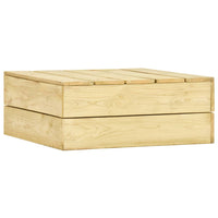 vidaXL 3 pcs conjunto móveis jardim madeira de pinho impregnada