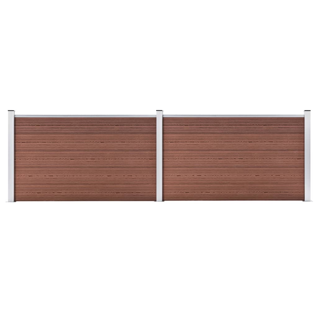 vidaXL Painel de vedação WPC 180x105 cm preto