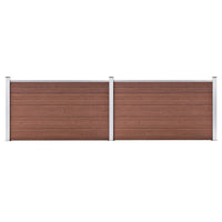 vidaXL Painel de vedação WPC 180x105 cm preto