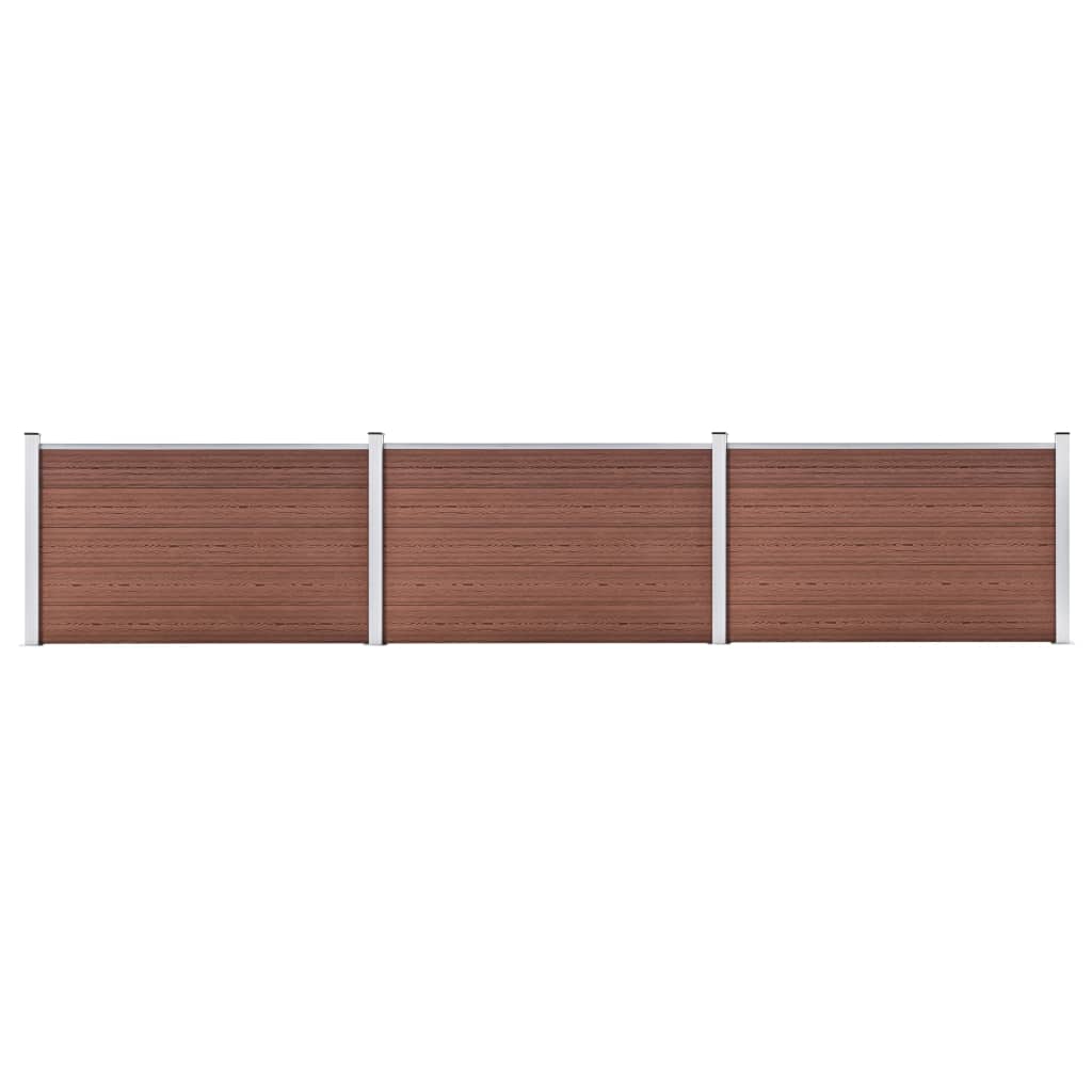 vidaXL Painel de vedação WPC 180x105 cm preto