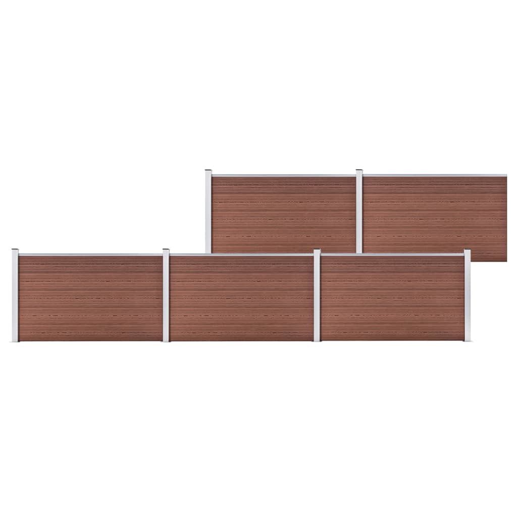 vidaXL Painel de vedação WPC 180x105 cm preto