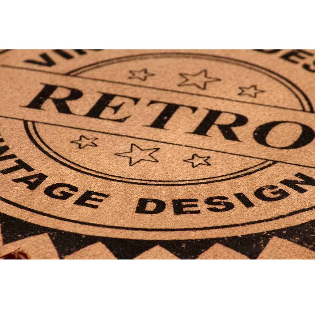 vidaXL 9 pcs conj. de bar madeira acácia maciça couro genuíno e lona