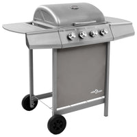 vidaXL Grelhador/barbecue a gás 4 discos preto