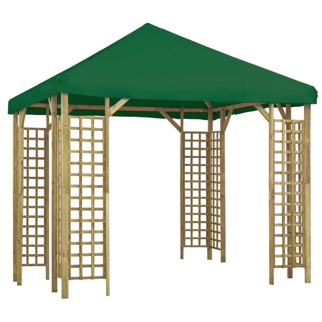 vidaXL Gazebo 3x3 m verde