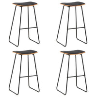 vidaXL Bancos de bar 2 pcs aço preto