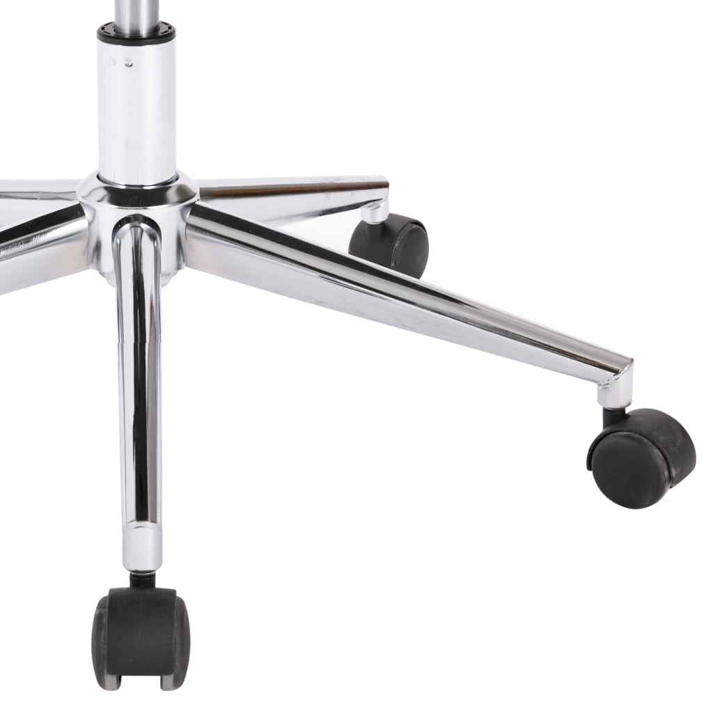 vidaXL Cadeira de escritório giratória couro artificial preto