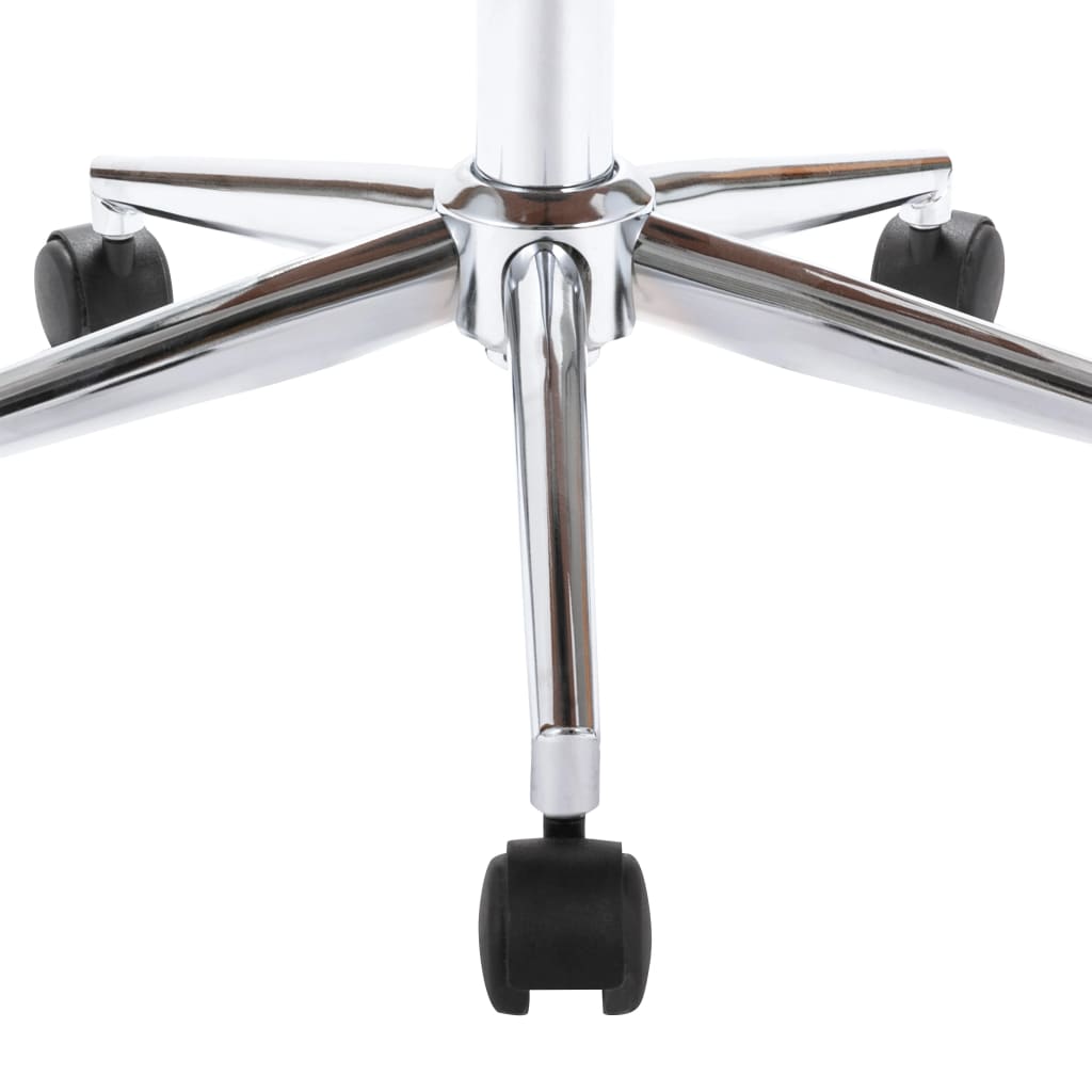 vidaXL Cadeira escritório giratória madeira curvada/couro artif. preto