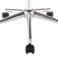 vidaXL Cadeira escritório giratória madeira curvada/couro artif. preto