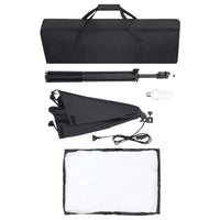 vidaXL Kit de estúdio fotográfico com softbox de iluminação e fundo