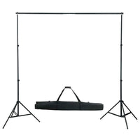vidaXL Kit de estúdio fotográfico com softbox de iluminação e fundo