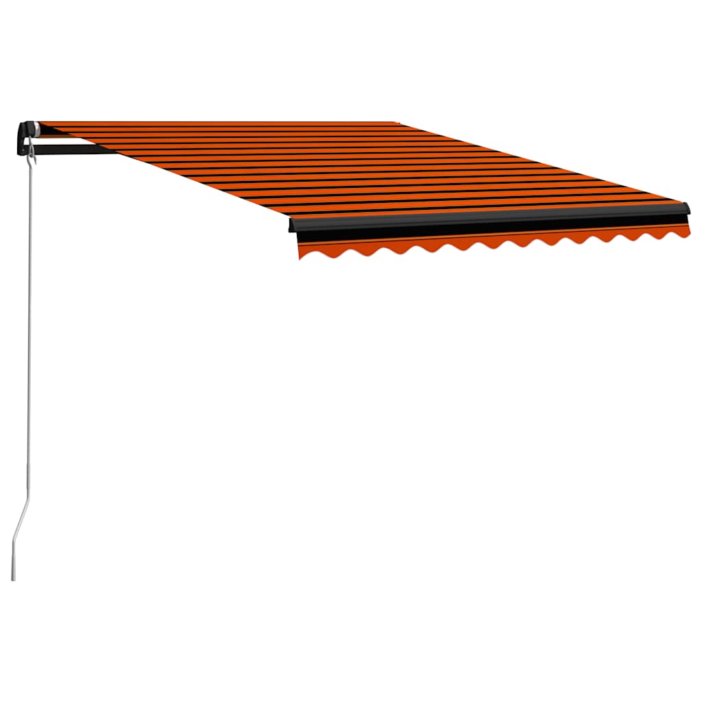 vidaXL Toldo retrátil manual 300x250 cm antracite