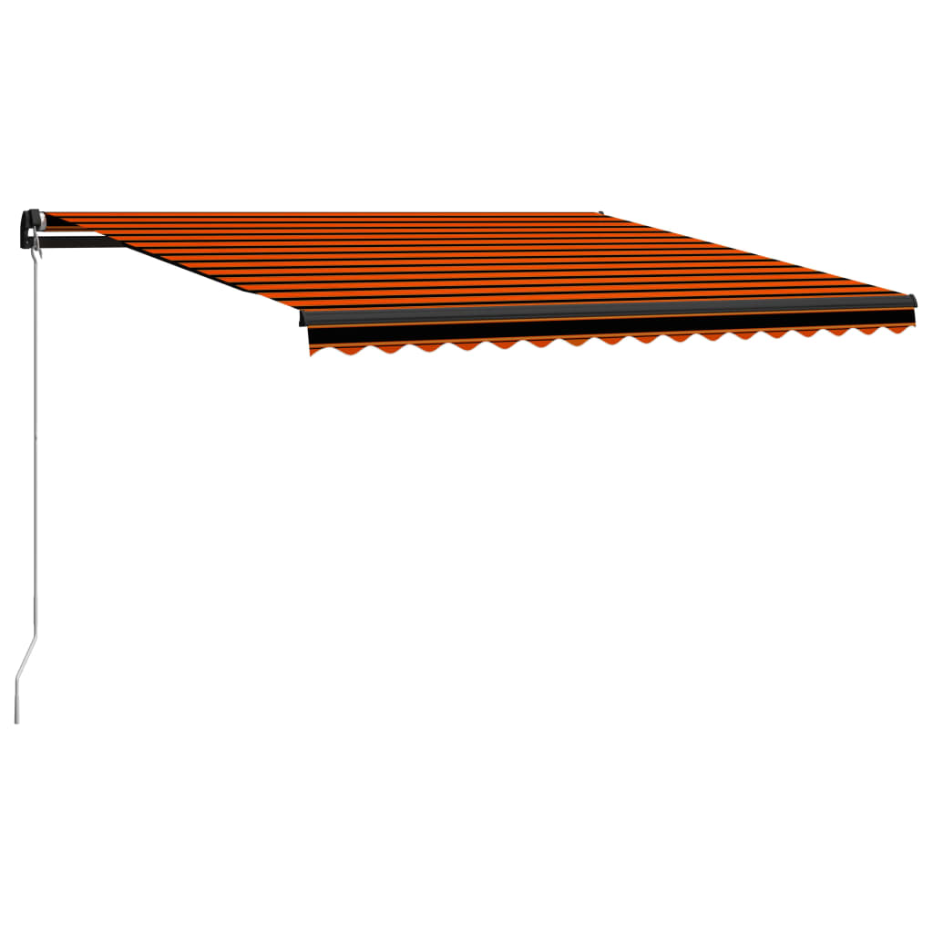 vidaXL Toldo retrátil manual 300x250 cm antracite