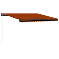 vidaXL Toldo retrátil manual 300x250 cm antracite
