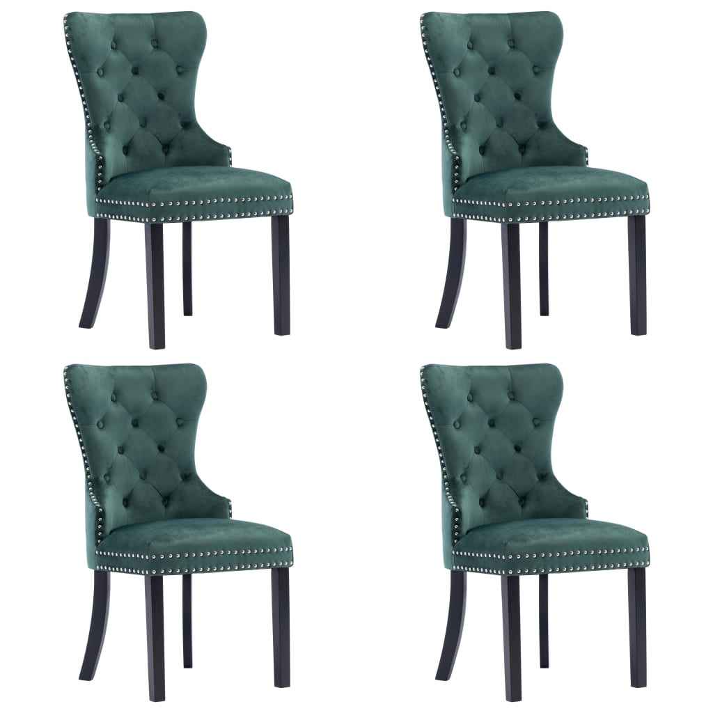 vidaXL Cadeiras de jantar 2 pcs veludo cinzento