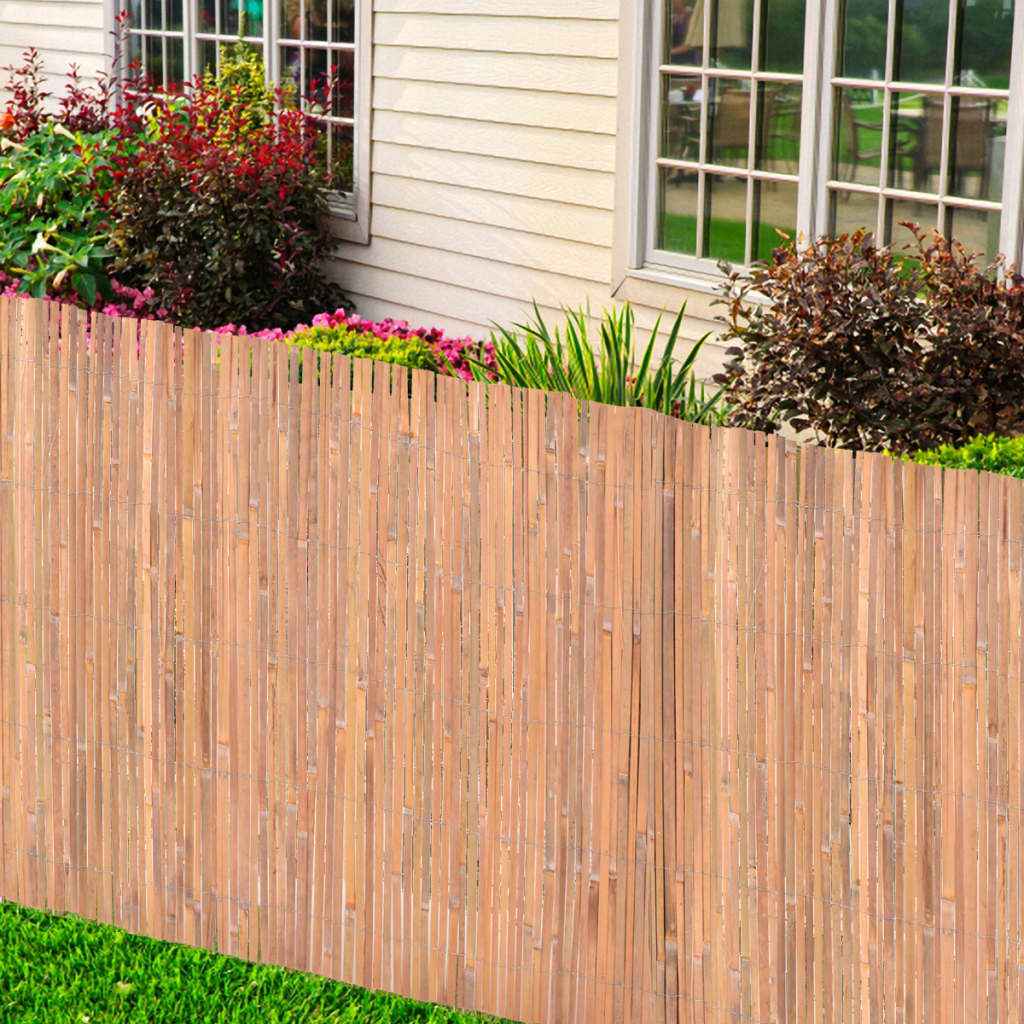 vidaXL Cercas em bambu 2 pcs 100x400 cm