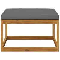 vidaXL 4 pcs conjunto lounge de jardim c/ almofadões acácia maciça