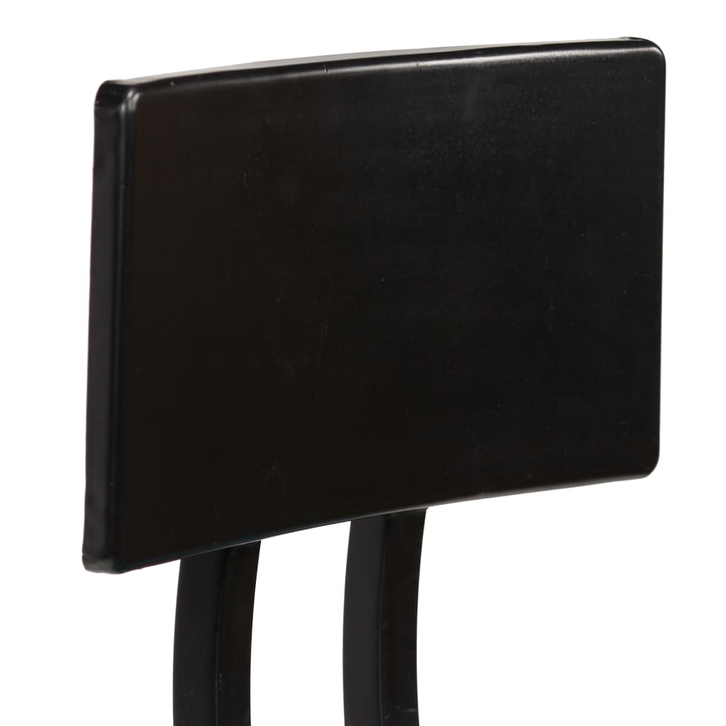 vidaXL 3 pcs conjunto de bar preto