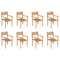 vidaXL 9 pcs conjunto de jantar para jardim madeira de teca maciça