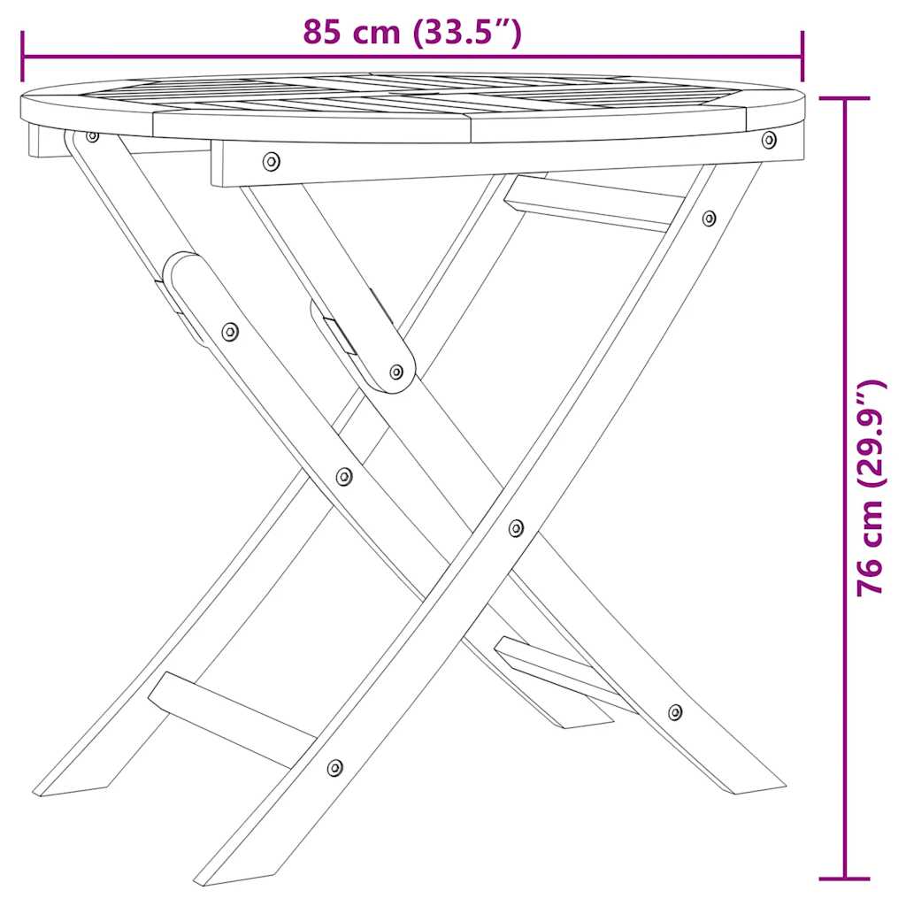 vidaXL 5 pcs conjunto de jantar para jardim madeira de teca maciça