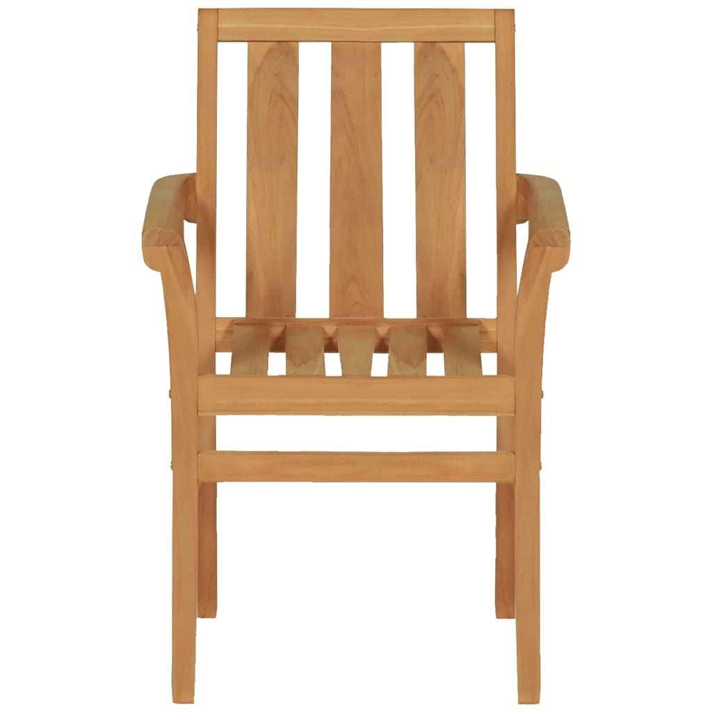 vidaXL 5 pcs conjunto de jantar para jardim madeira de teca maciça