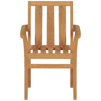 vidaXL 5 pcs conjunto de jantar para jardim madeira de teca maciça