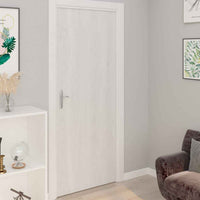 vidaXL Autocolante para porta 2 pcs 210x90 cm PVC cor madeira branca