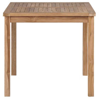 vidaXL Conjunto de jantar de jardim de 3 peças 80x80 cm madeira de teca maciça