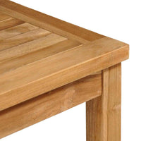 vidaXL Conjunto de jantar de jardim de 3 peças 80x80 cm madeira de teca maciça