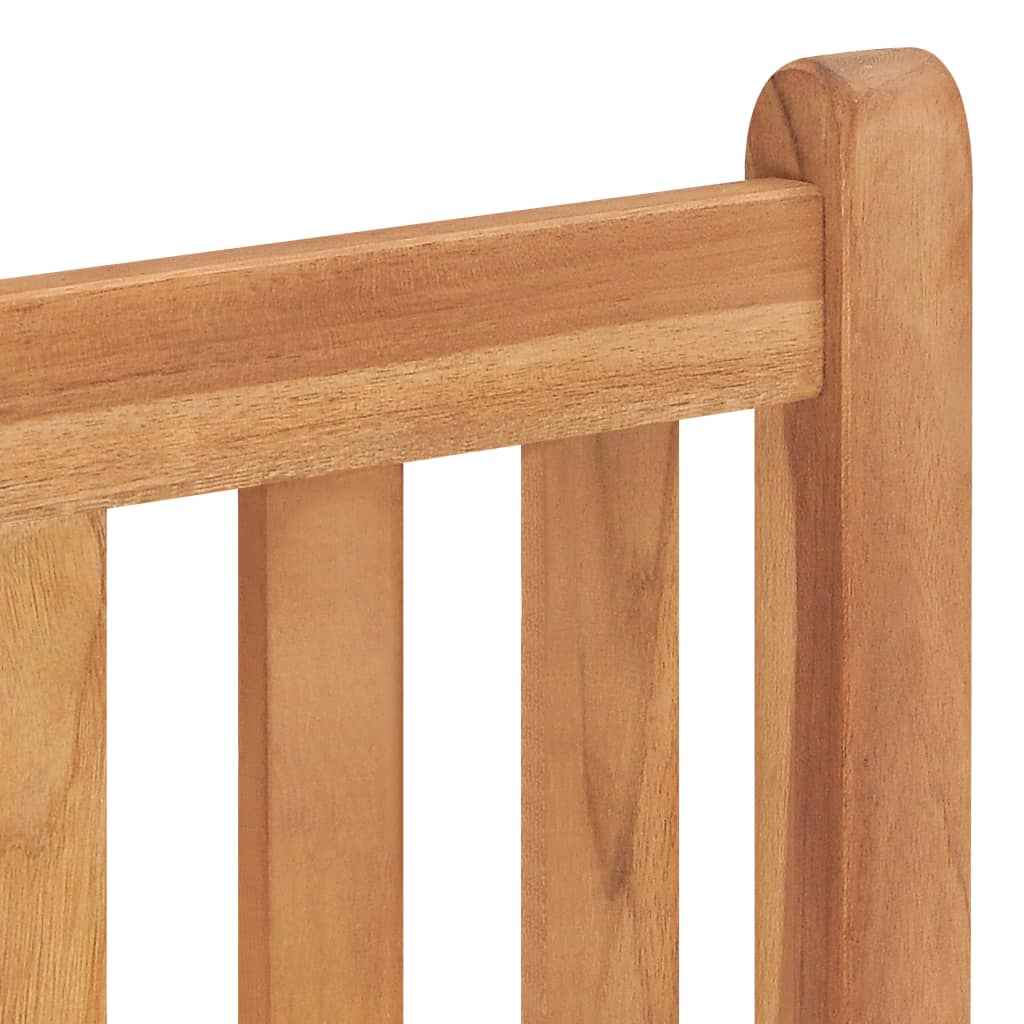vidaXL Conjunto de jantar de jardim de 3 peças 80x80 cm madeira de teca maciça