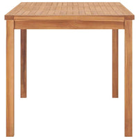 vidaXL Conjunto de jantar de jardim de 5 peças, 140x80 cm, madeira de teca maciça
