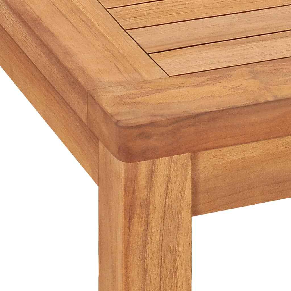 vidaXL Conjunto de jantar de jardim de 5 peças, 140x80 cm, madeira de teca maciça
