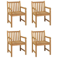 vidaXL Conjunto de jantar de jardim de 5 peças, 140x80 cm, madeira de teca maciça