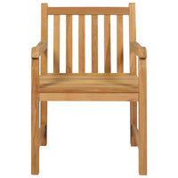 vidaXL Conjunto de jantar de jardim de 5 peças, 140x80 cm, madeira de teca maciça