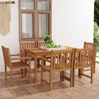vidaXL Conjunto de jantar de jardim de 5 peças, 140x80 cm, madeira de teca maciça