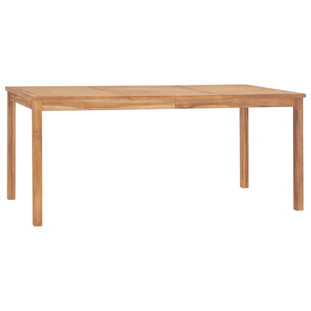 vidaXL Conjunto de jantar de jardim de 7 peças 180x90 cm madeira de teca maciça