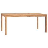 vidaXL Conjunto de jantar de jardim de 5 peças, 180x90 cm, madeira de teca maciça
