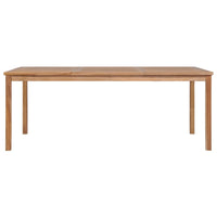 vidaXL 7 pcs conjunto de jantar p/ jardim madeira de teca maciça