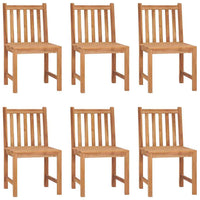 vidaXL 7 pcs conjunto de jantar p/ jardim madeira de teca maciça