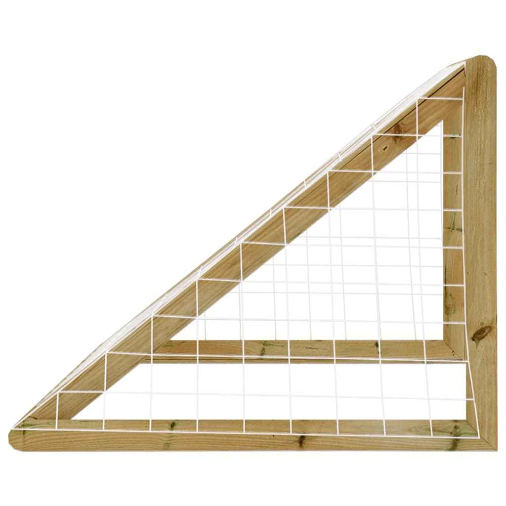 vidaXL Baliza de futebol com rede 160x80x100 cm pinho impregnado