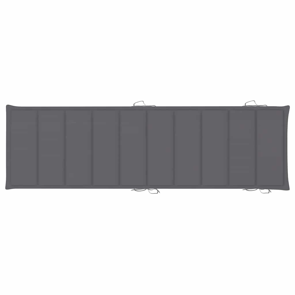 vidaXL Espreguiçadeira de jardim com almofadão madeira acácia maciça